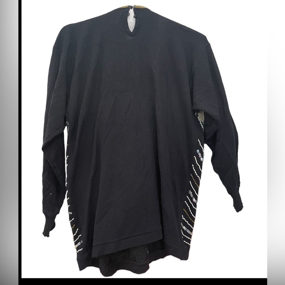 Vintage 1980’s sequined beaded, bling sweater. Size large. - Picture 3 of 3